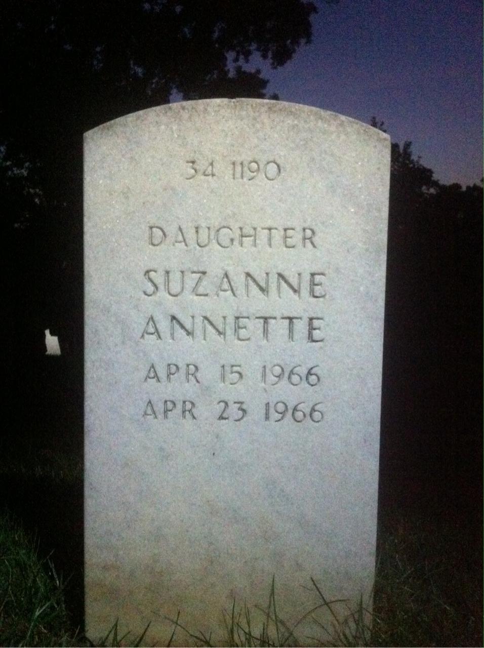Back of headstone — Edward Melnick