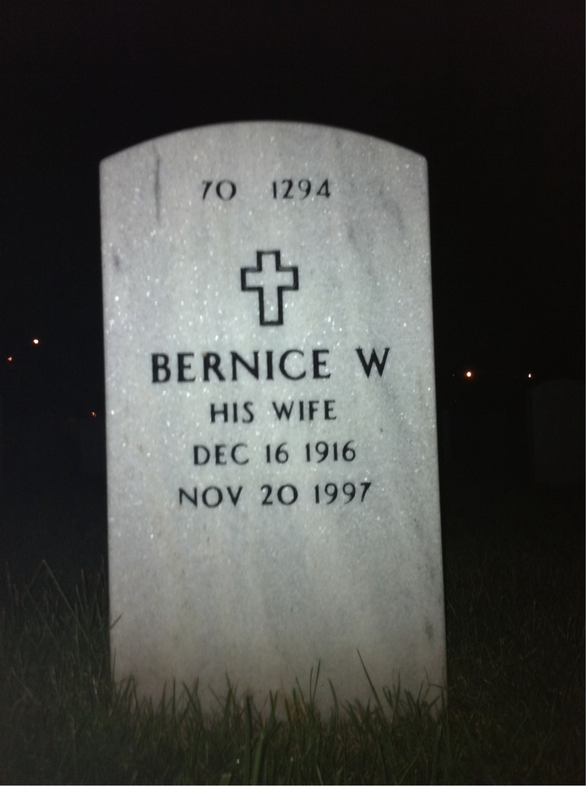 Back of headstone — Robert Johnson