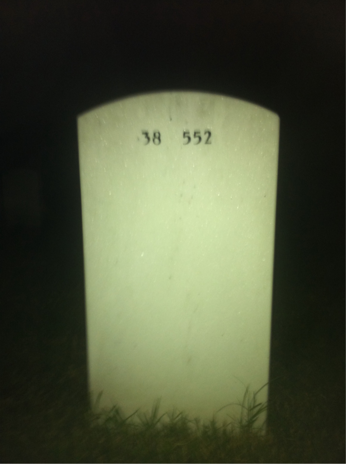 Back of headstone — Roy Bumgarner