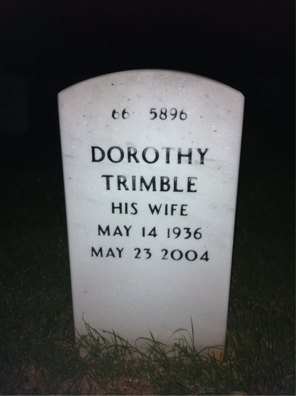 Back of headstone — Joseph Ganahl