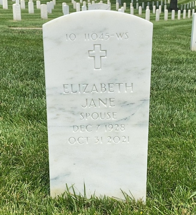 Back of headstone — Joseph Doak