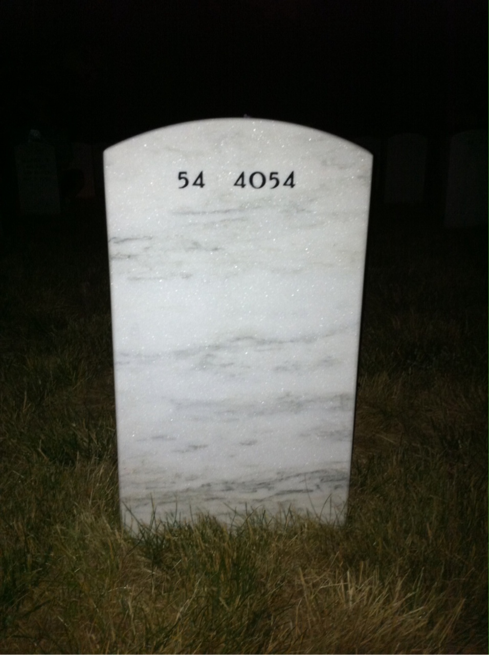 Back of headstone — Katherine Dillon