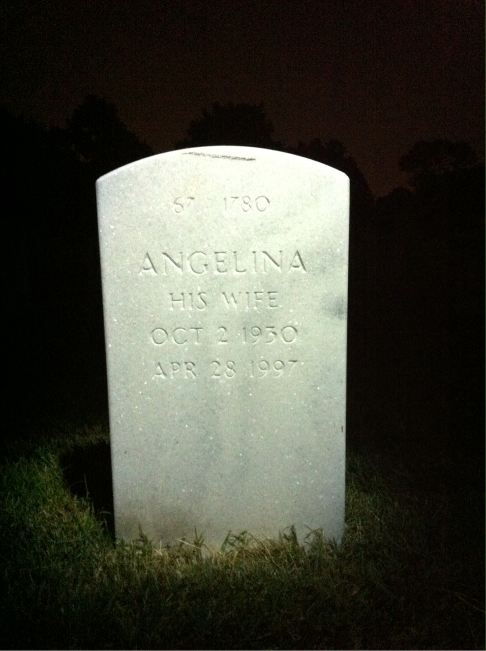 Back of headstone — John Murphy