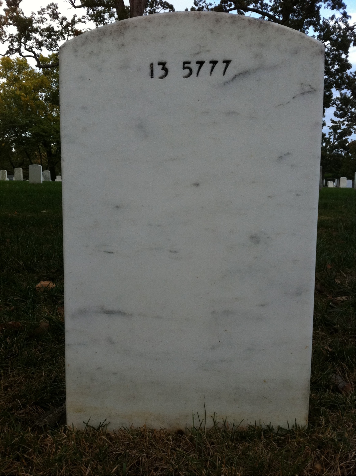 Back of headstone — William Mushlity