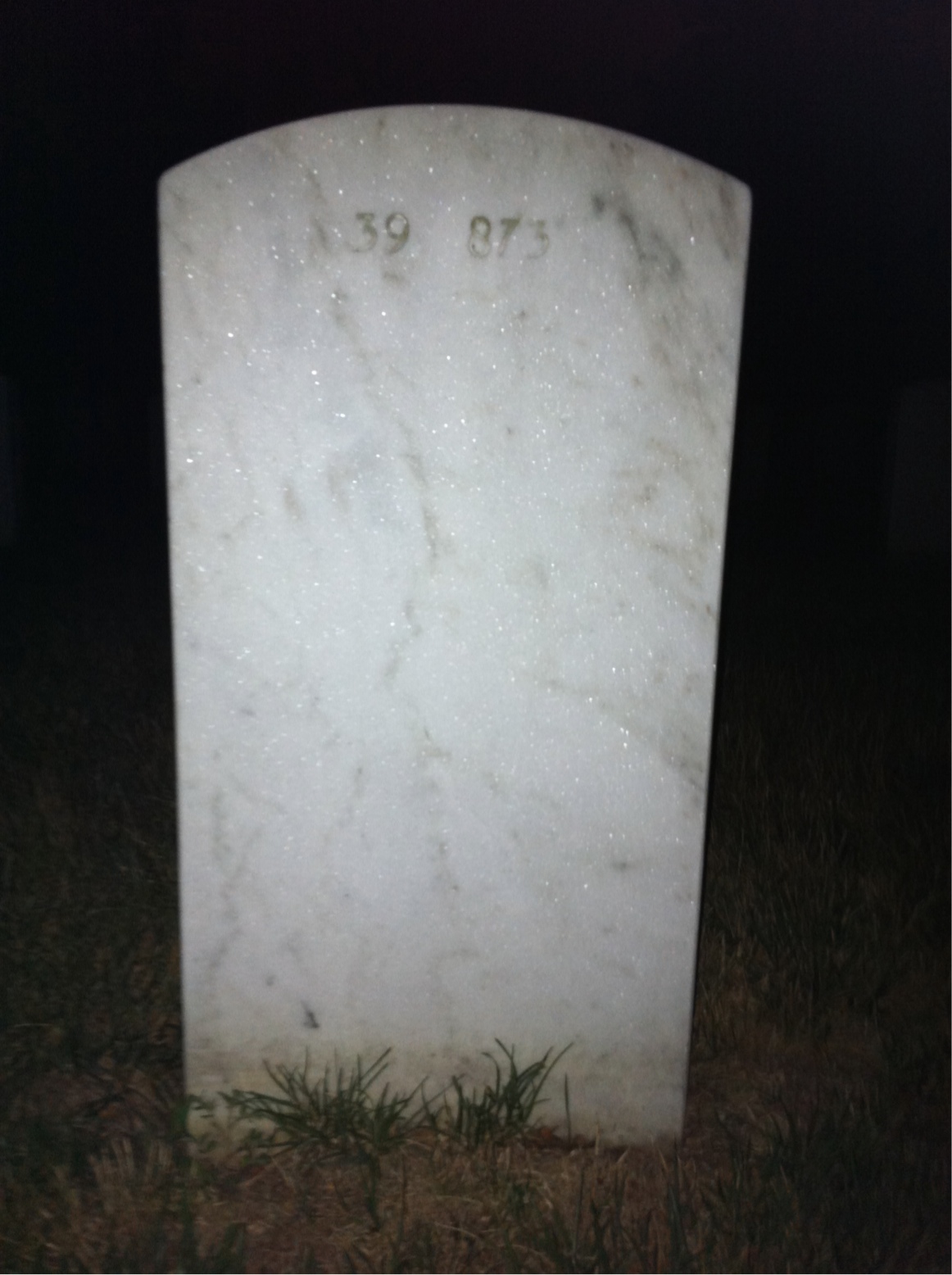 Back of headstone — Irene Ancell