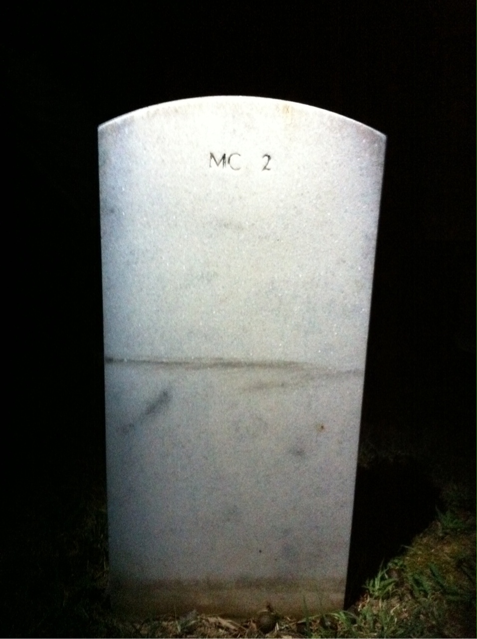 Back of headstone — Wallace Arbuckle