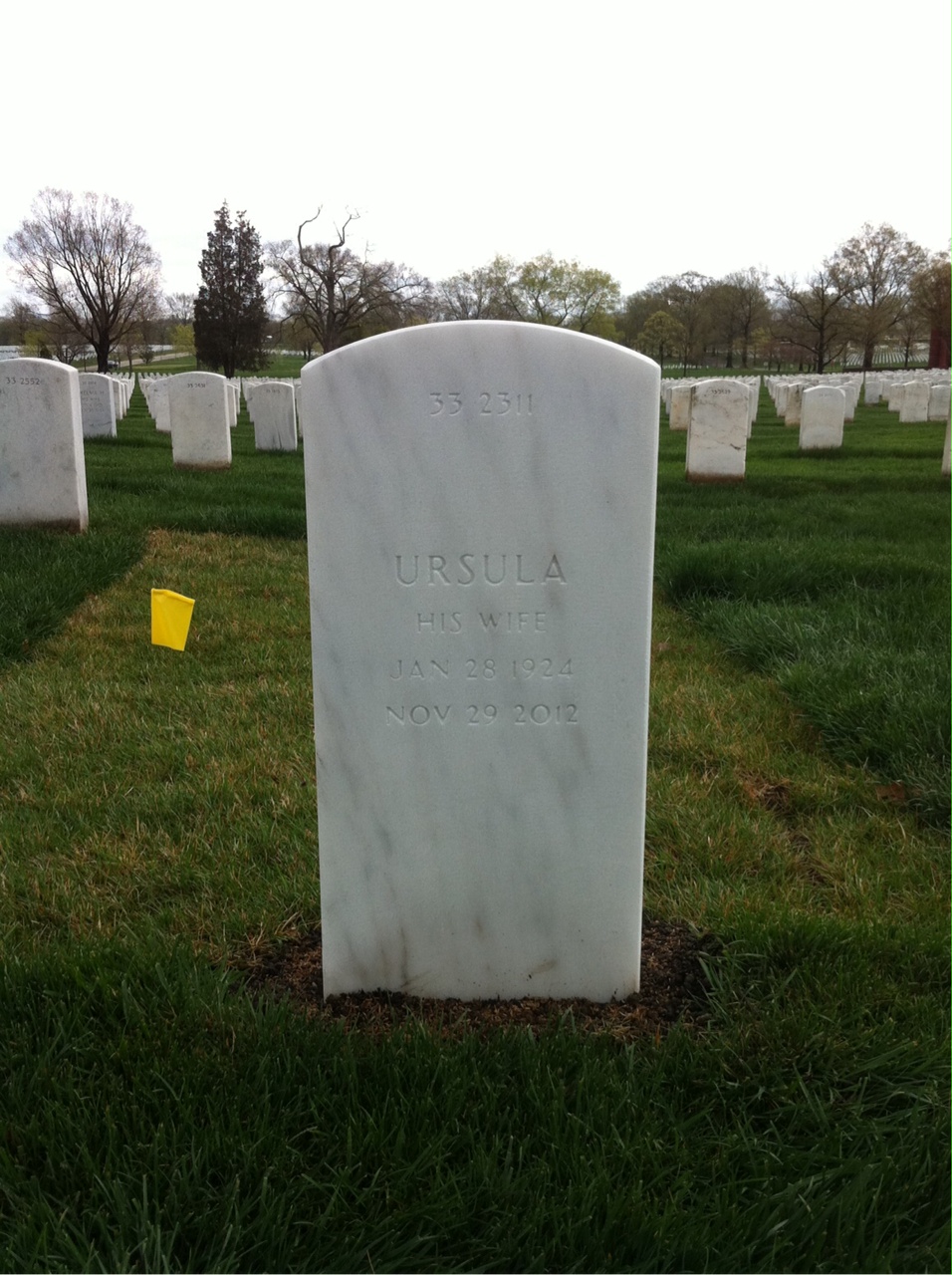 Back of headstone — Ivan Gardner