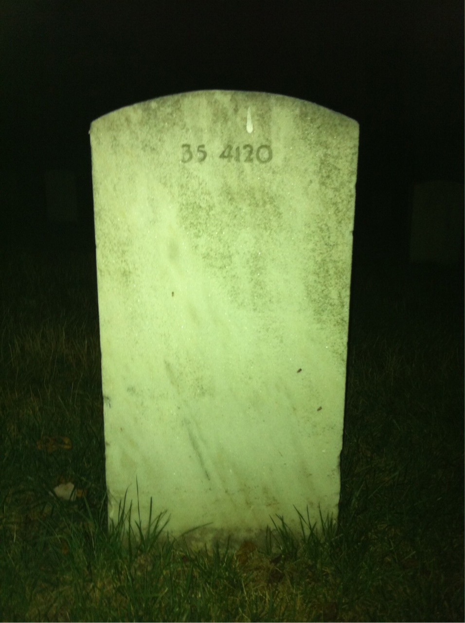 Back of headstone — Michael Arsenich