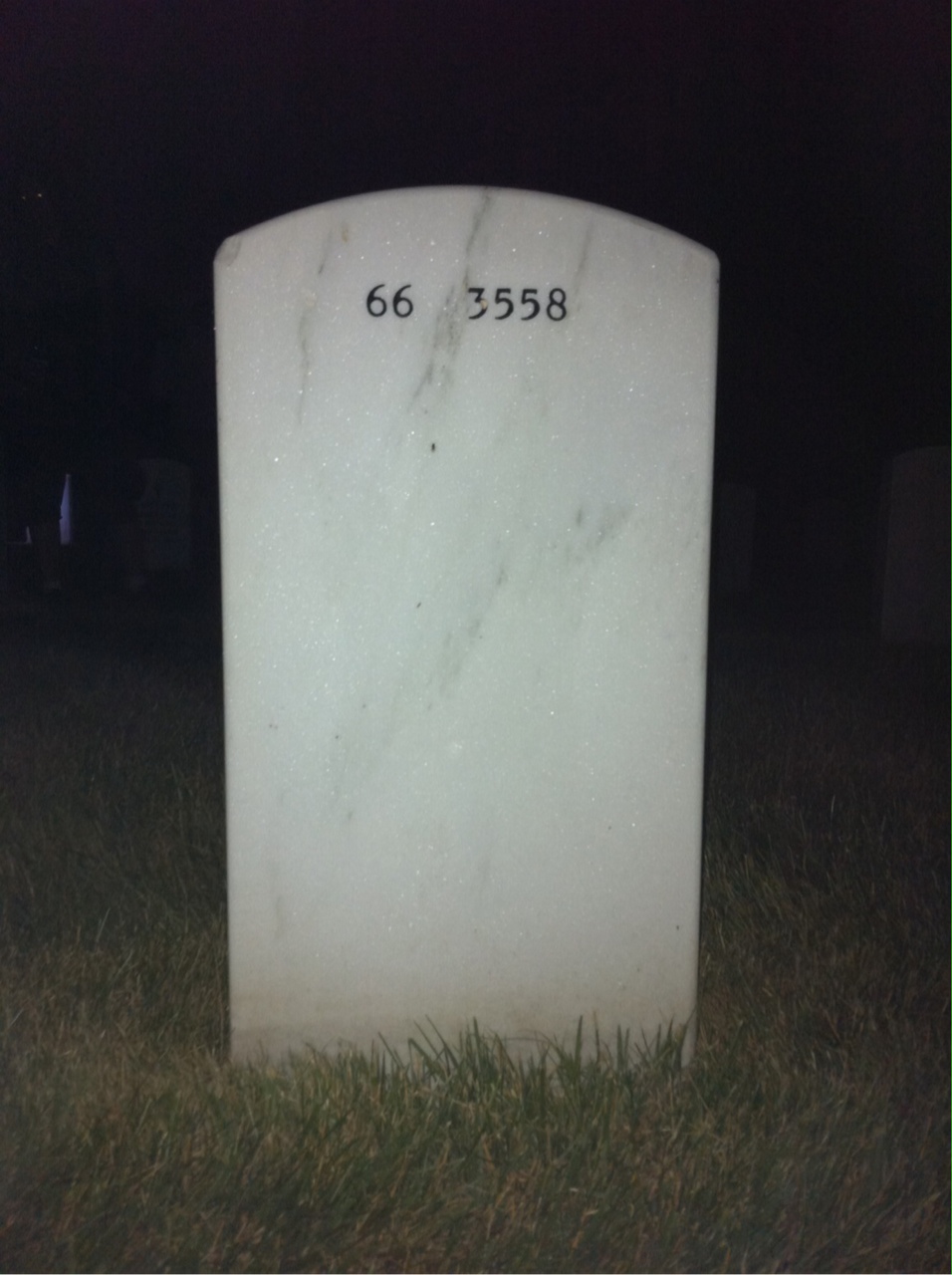 Back of headstone — William Gardner