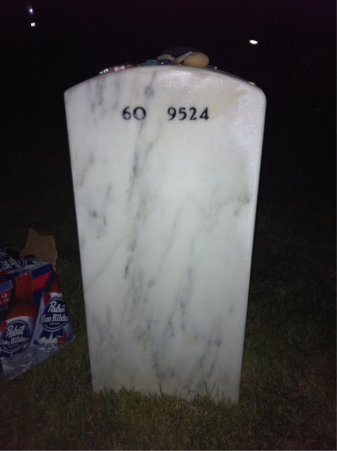 Back of headstone — Cody Steven Childers