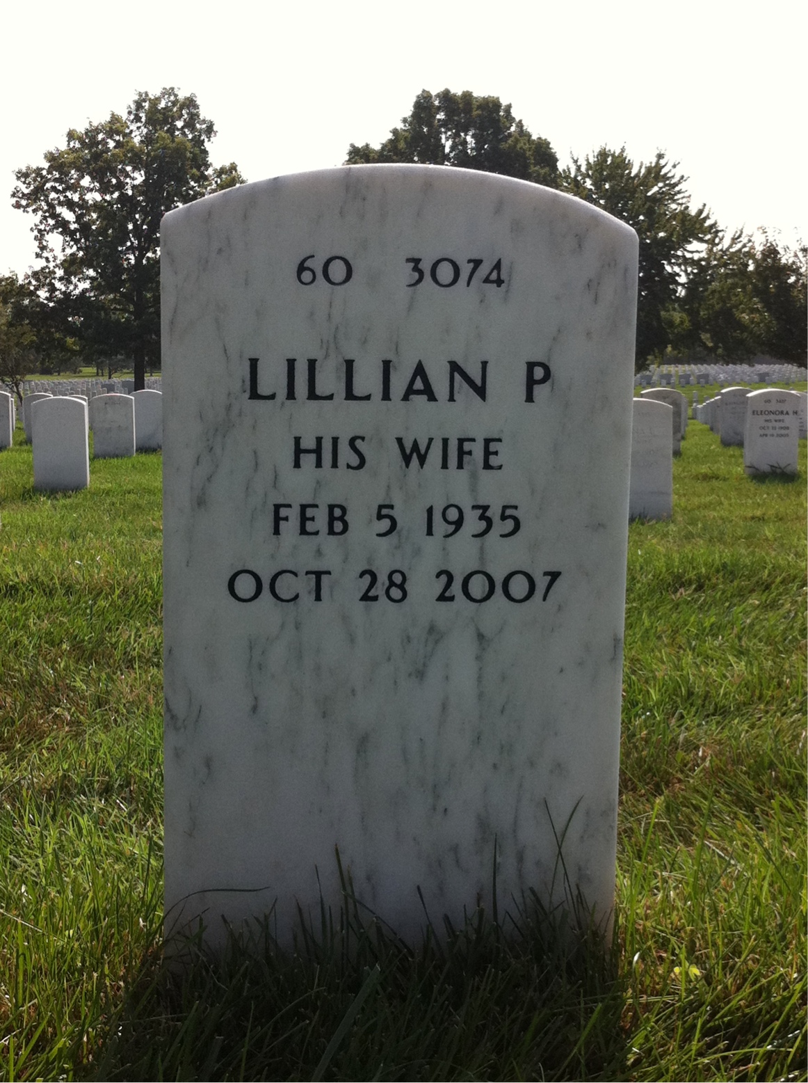Back of headstone — Joseph Reilly