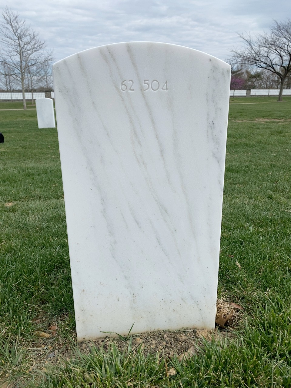 Back of headstone — Edward Arnold