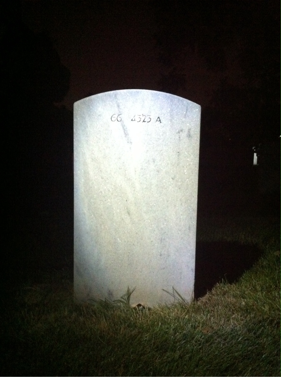 Back of headstone — James Huskisson