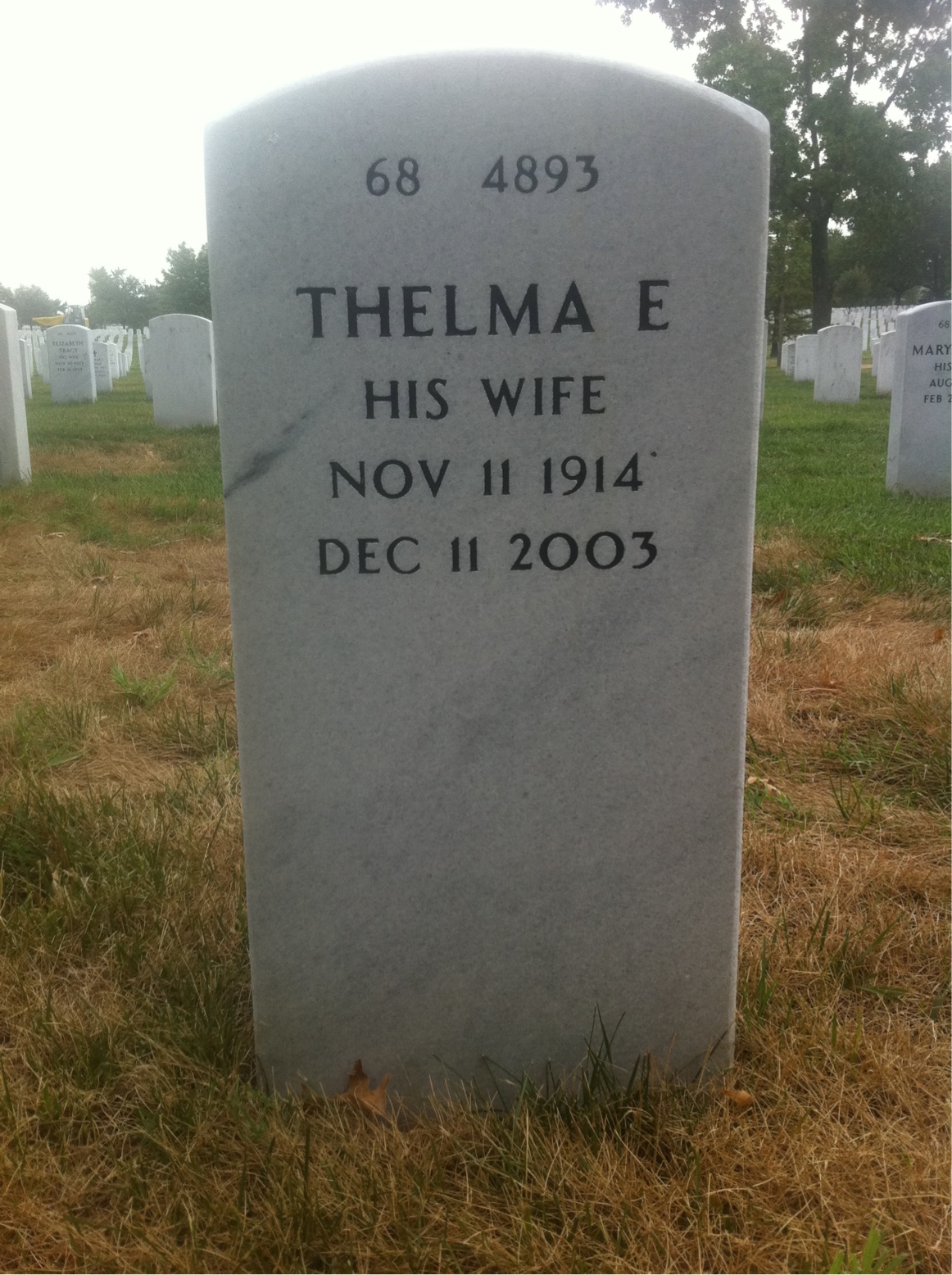 Back of headstone — Joseph Sivigny