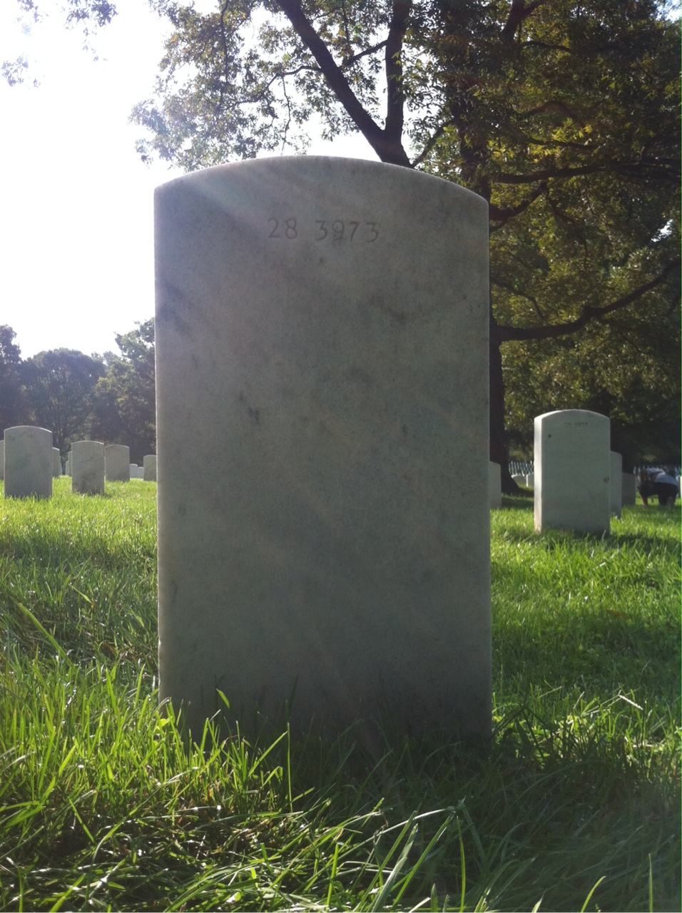 Back of headstone — Thomas Joseph Cunningham