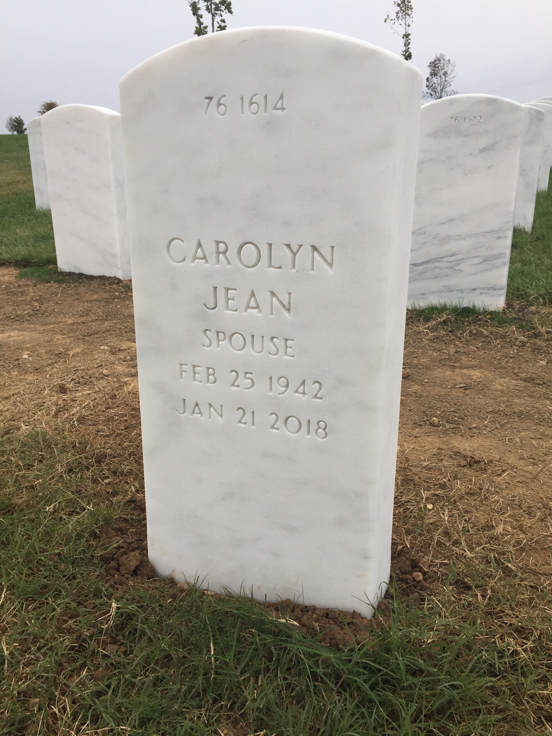 Back of headstone — William G Whitmire