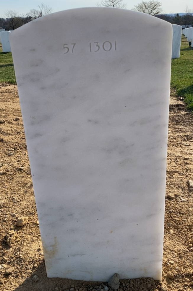 Back of headstone — Joshua Adam Hall