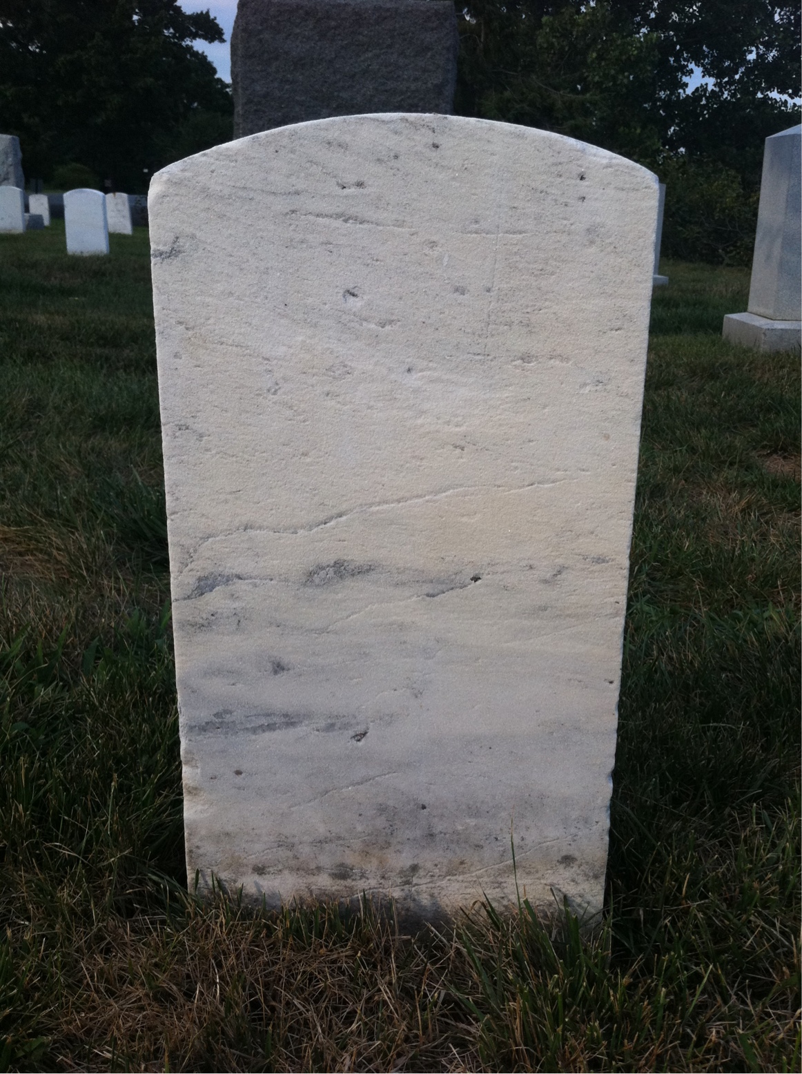 Back of headstone — Griffin Bailey