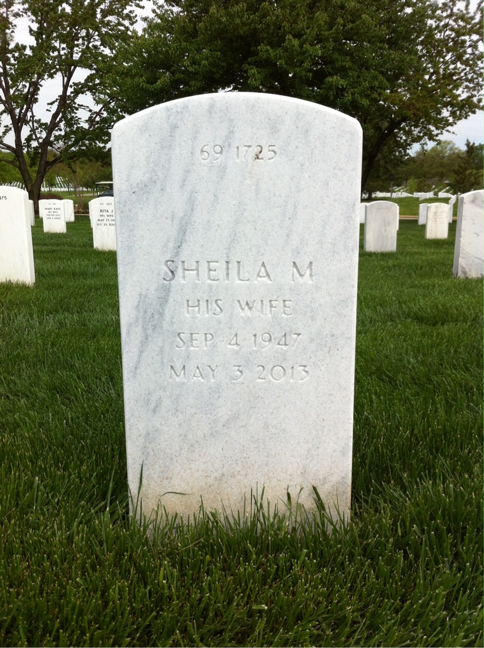 Back of headstone — Steven Mahr