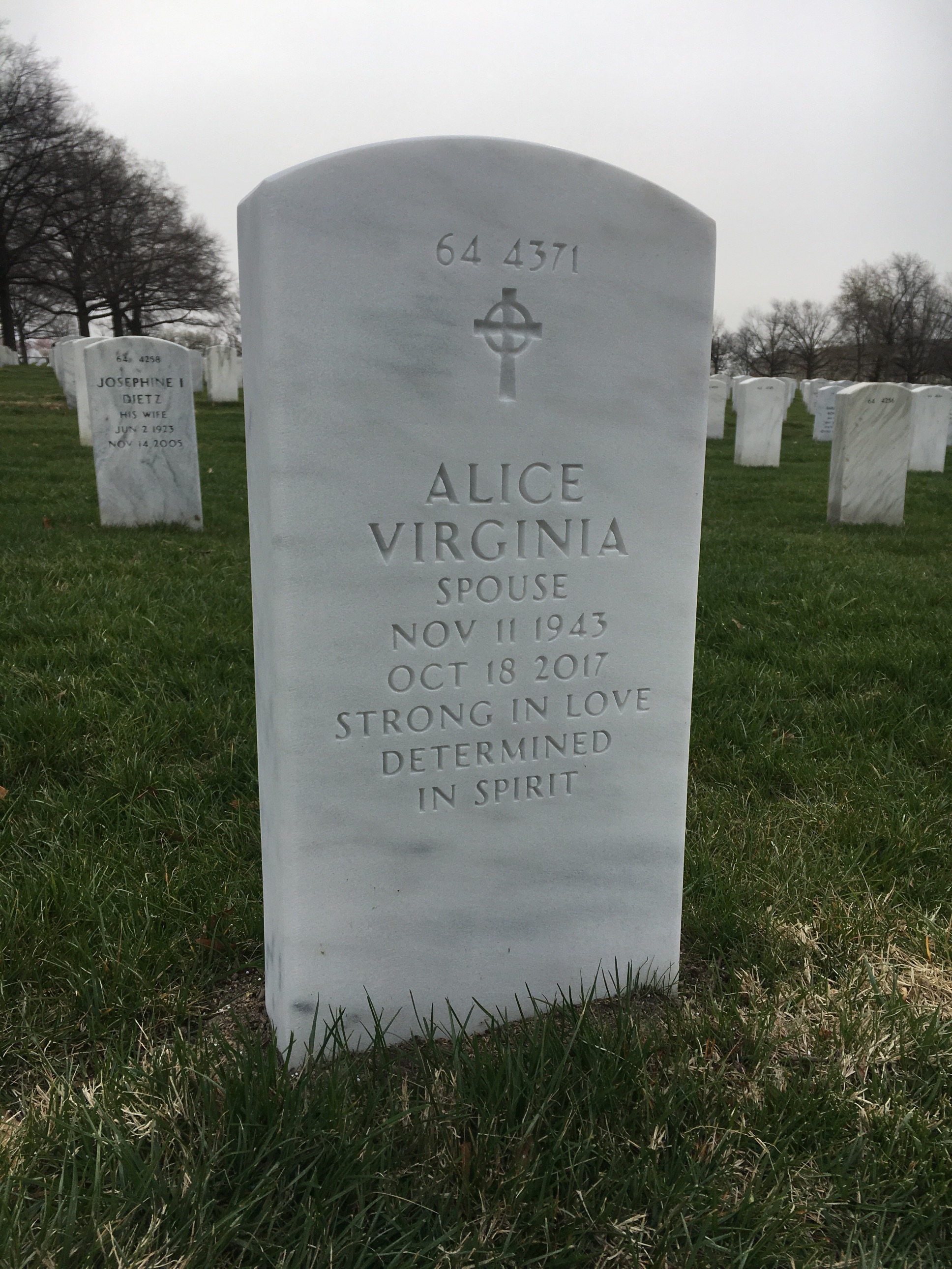 Back of headstone — William Mcdaniel