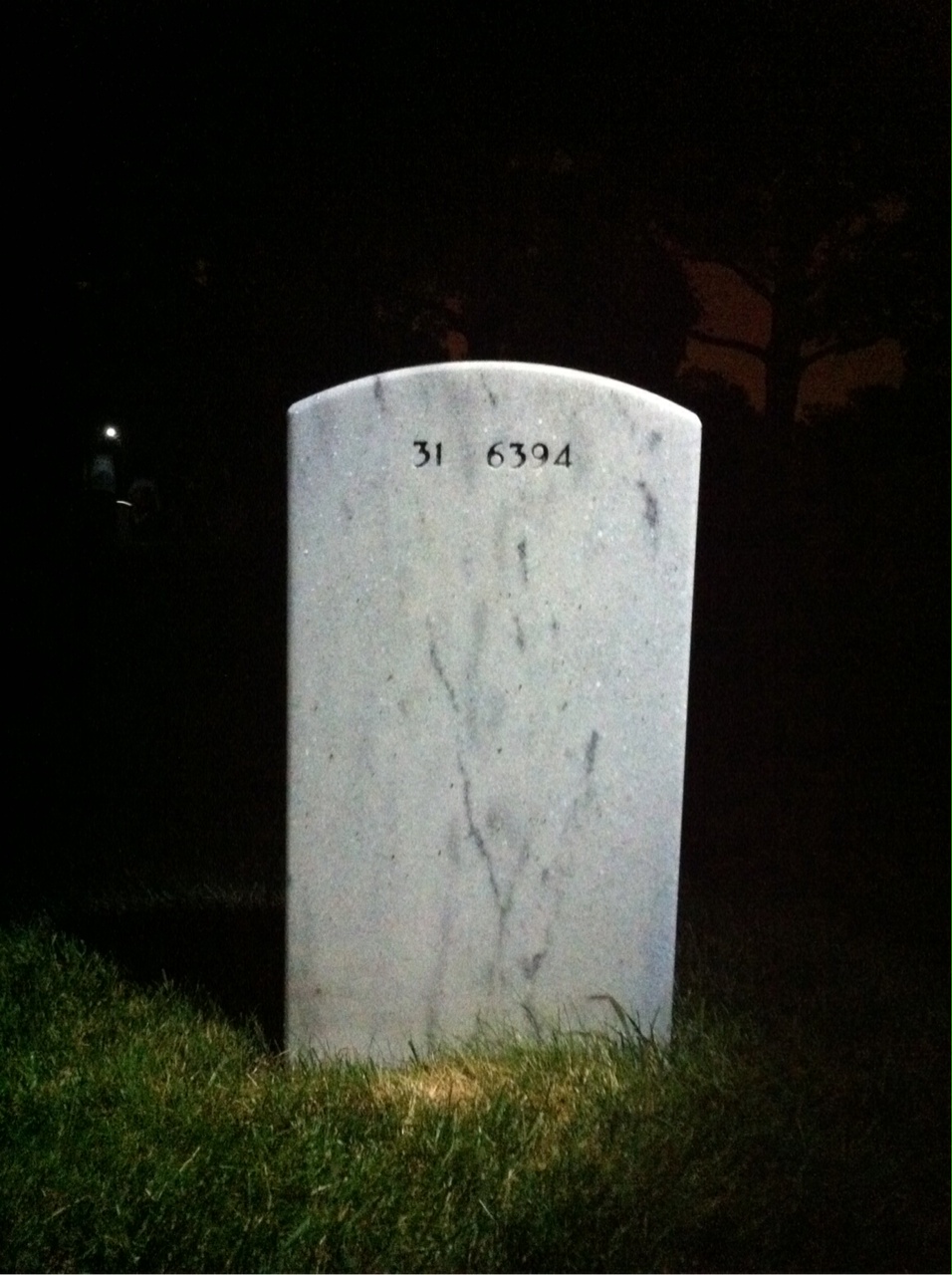 Back of headstone — John Abbuhl