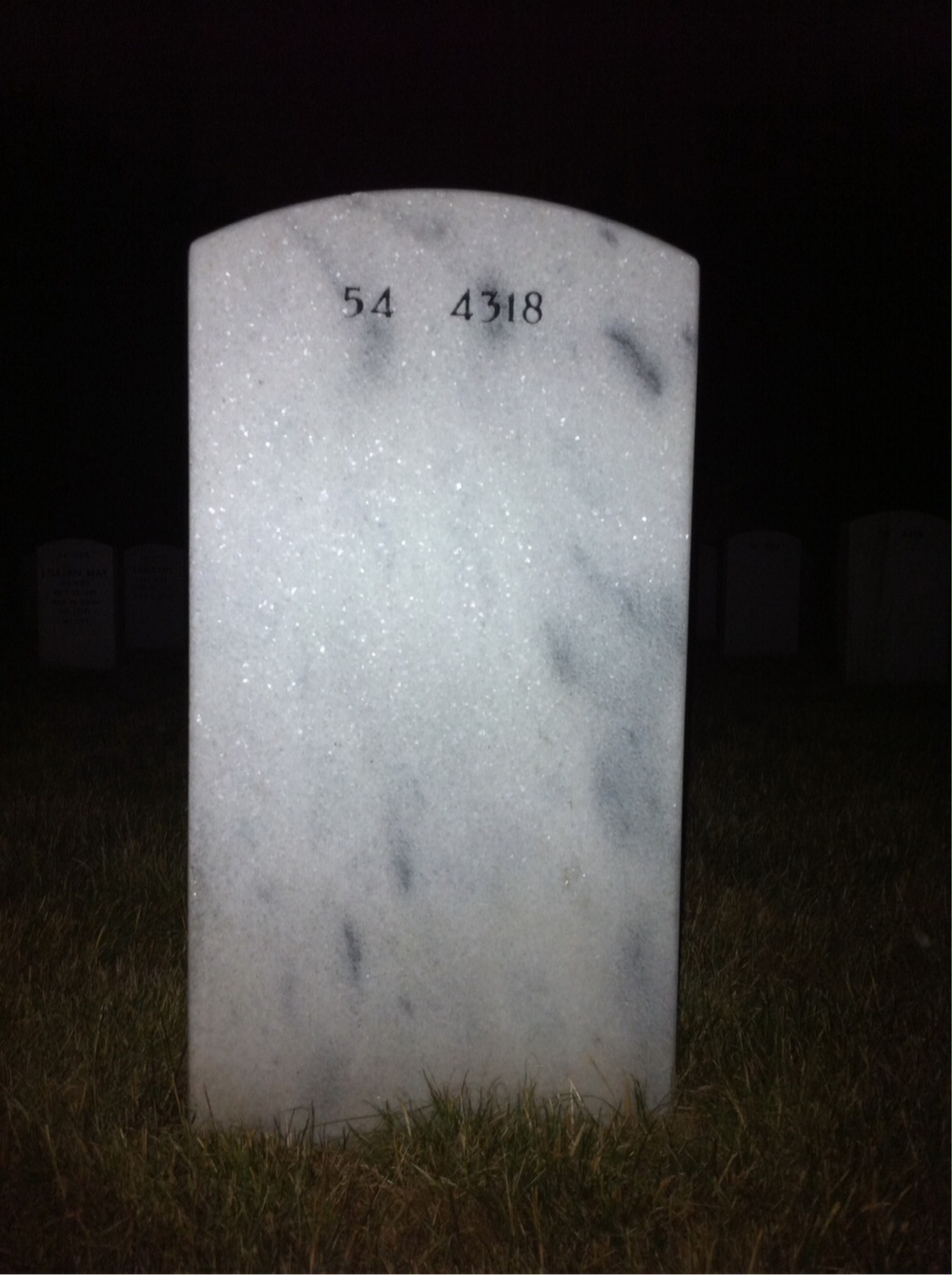 Back of headstone — Andrew Barabas