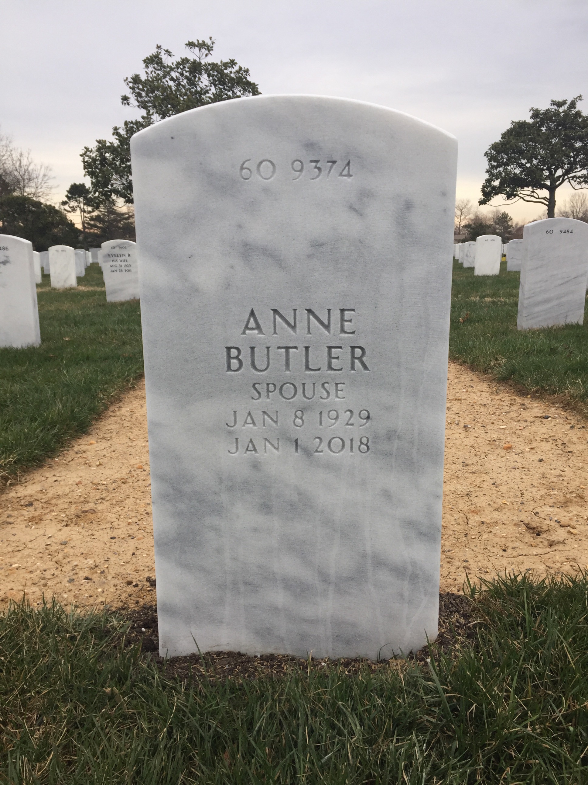 Back of headstone — Joseph Muckerman