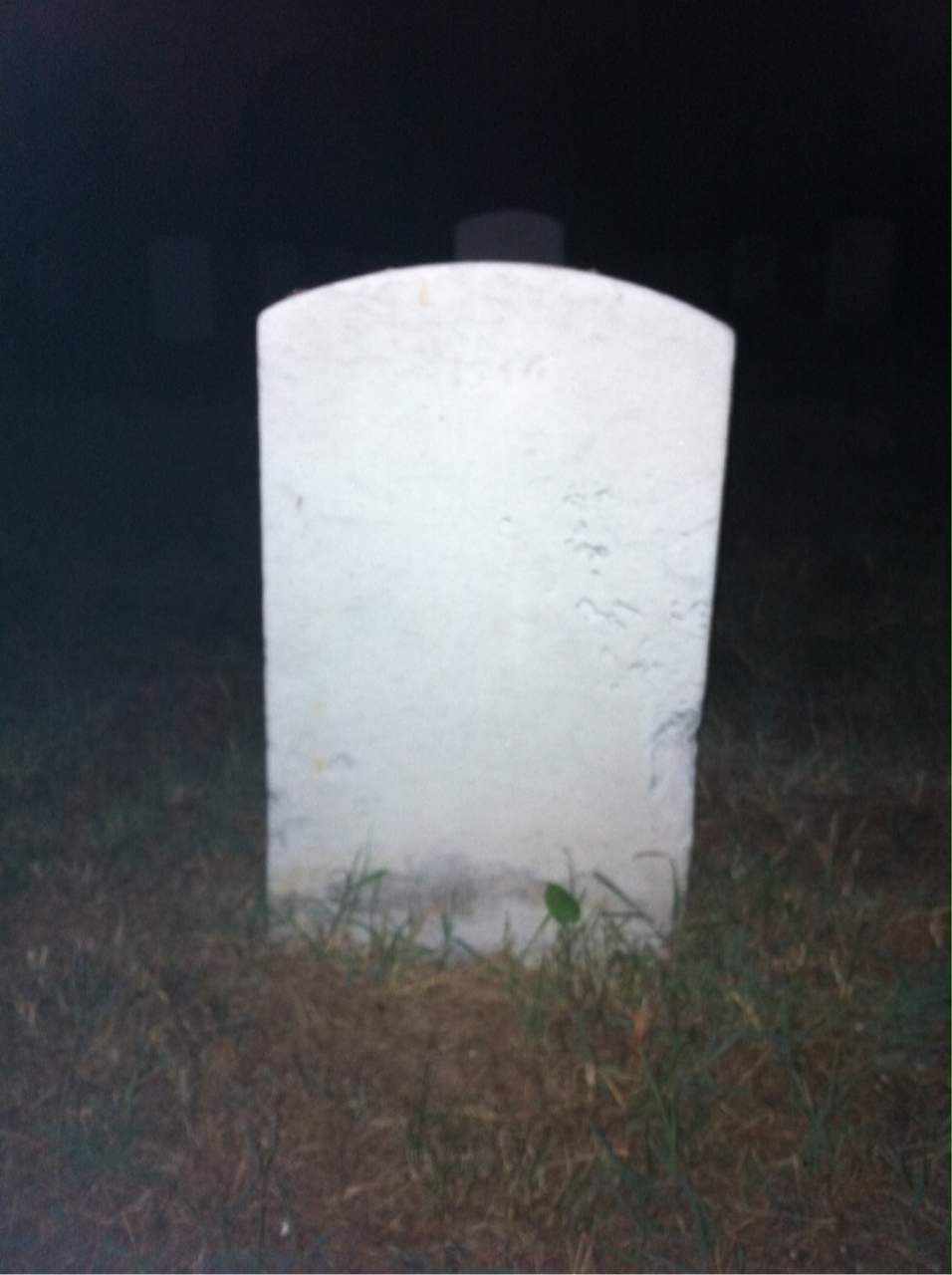 Back of headstone — Lewis Monk