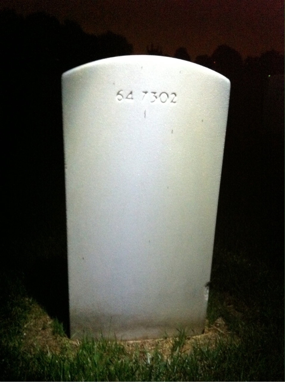 Back of headstone — Guido Conti