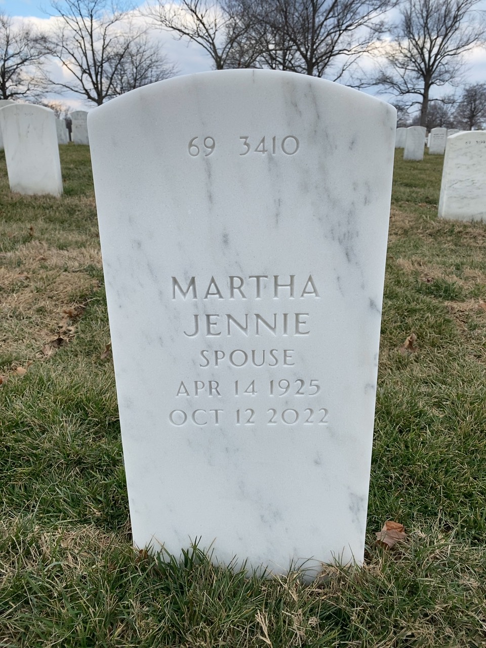 Back of headstone — Robert Hart
