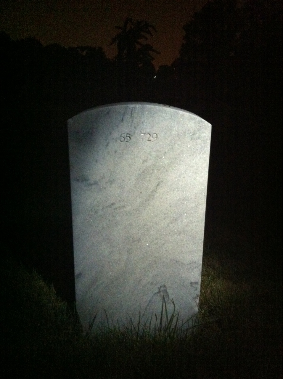 Back of headstone — Lindsay Baird