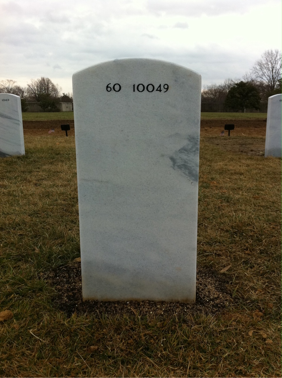 Back of headstone — Albert Augson