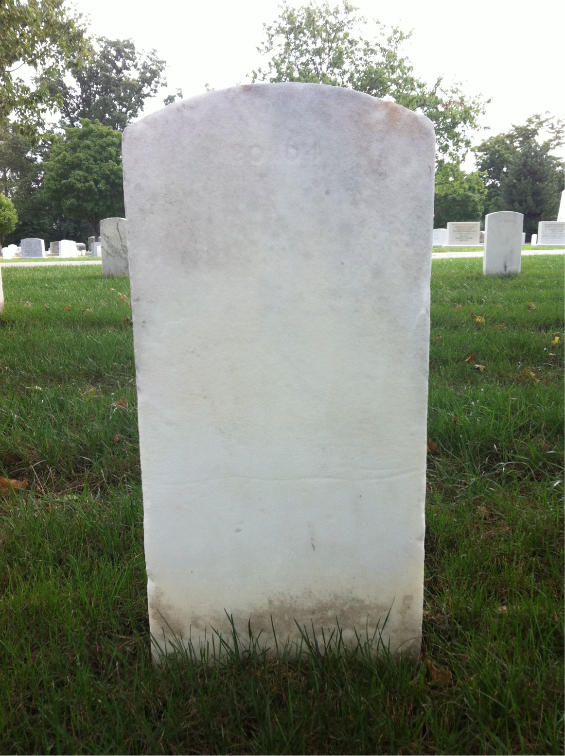 Back of headstone — George Atalla
