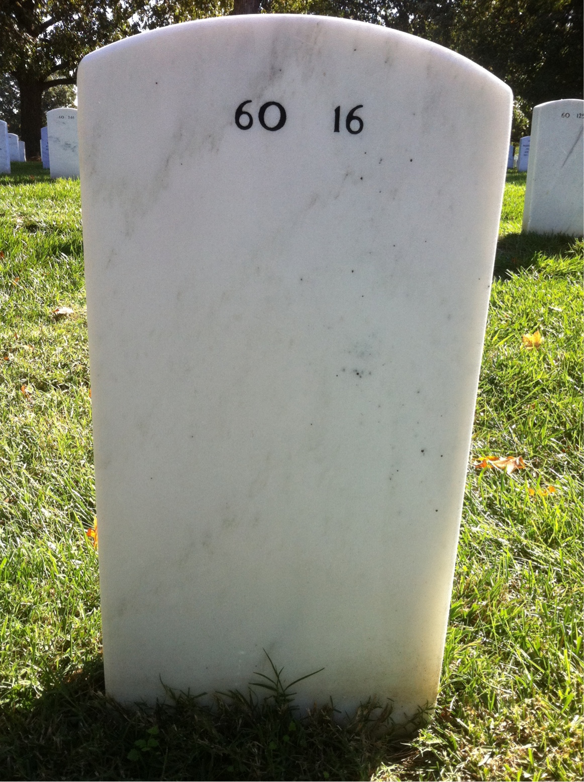 Back of headstone — Joseph Chappelle