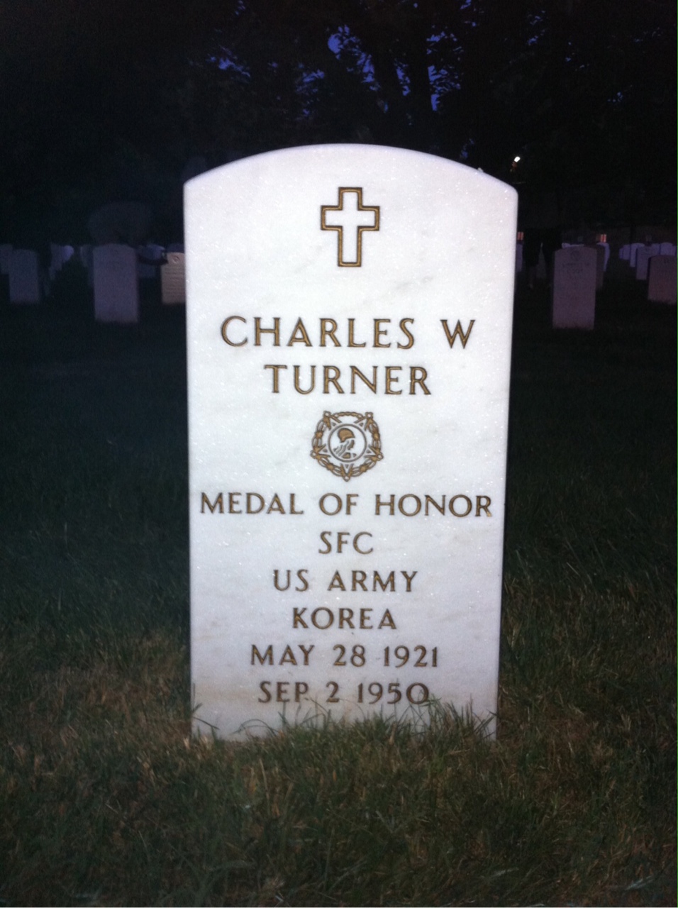 Headstone of Charles E Turner
