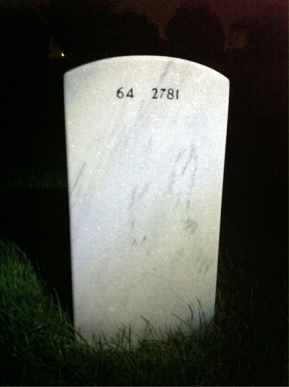 Back of headstone — Anthony Dibuono