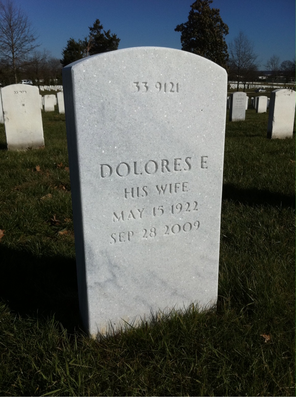 Back of headstone — John Smith