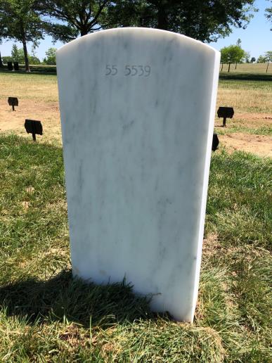 Back of headstone — Thomas Rae Cagley