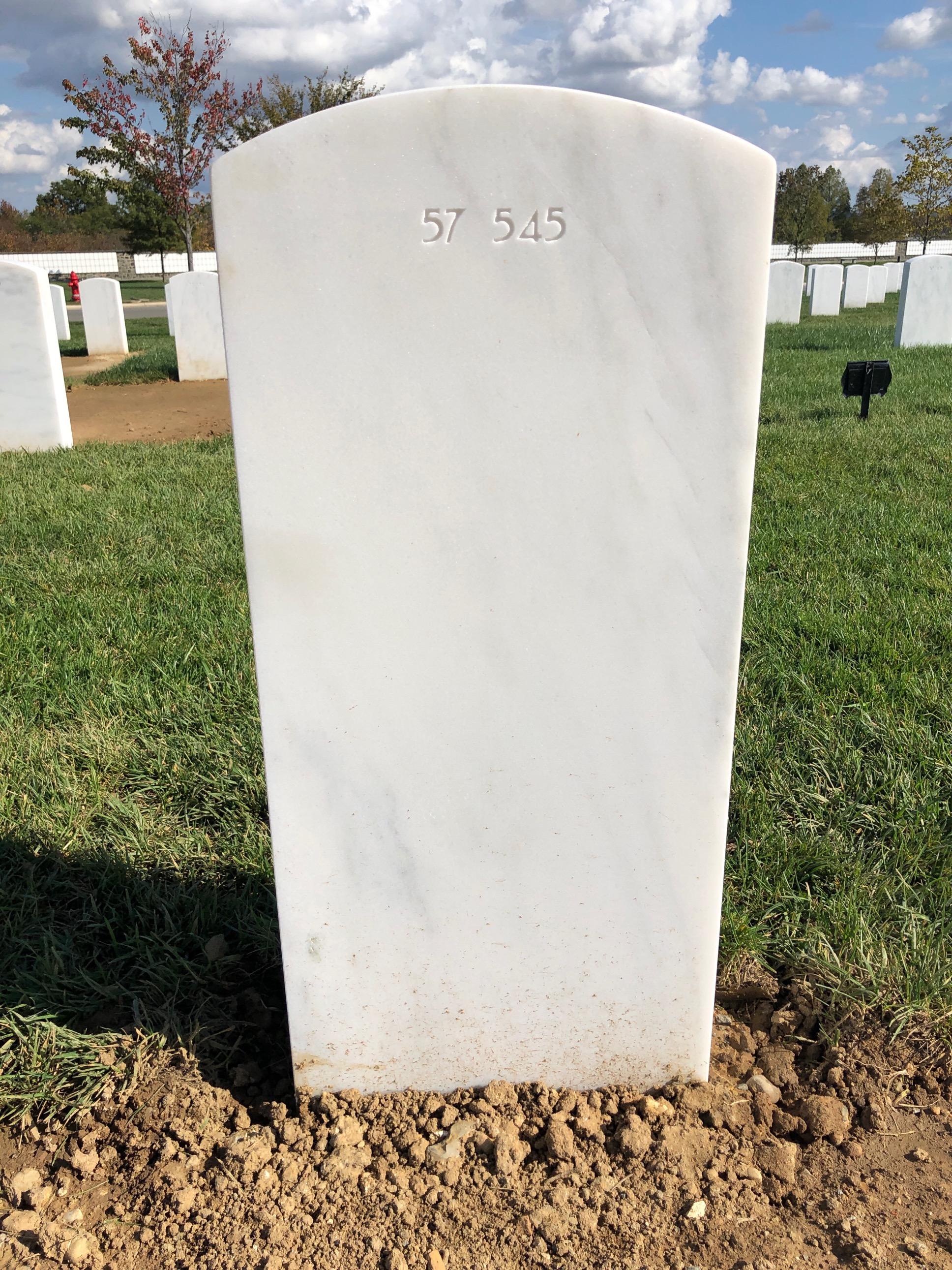 Back of headstone — Larry Ayres