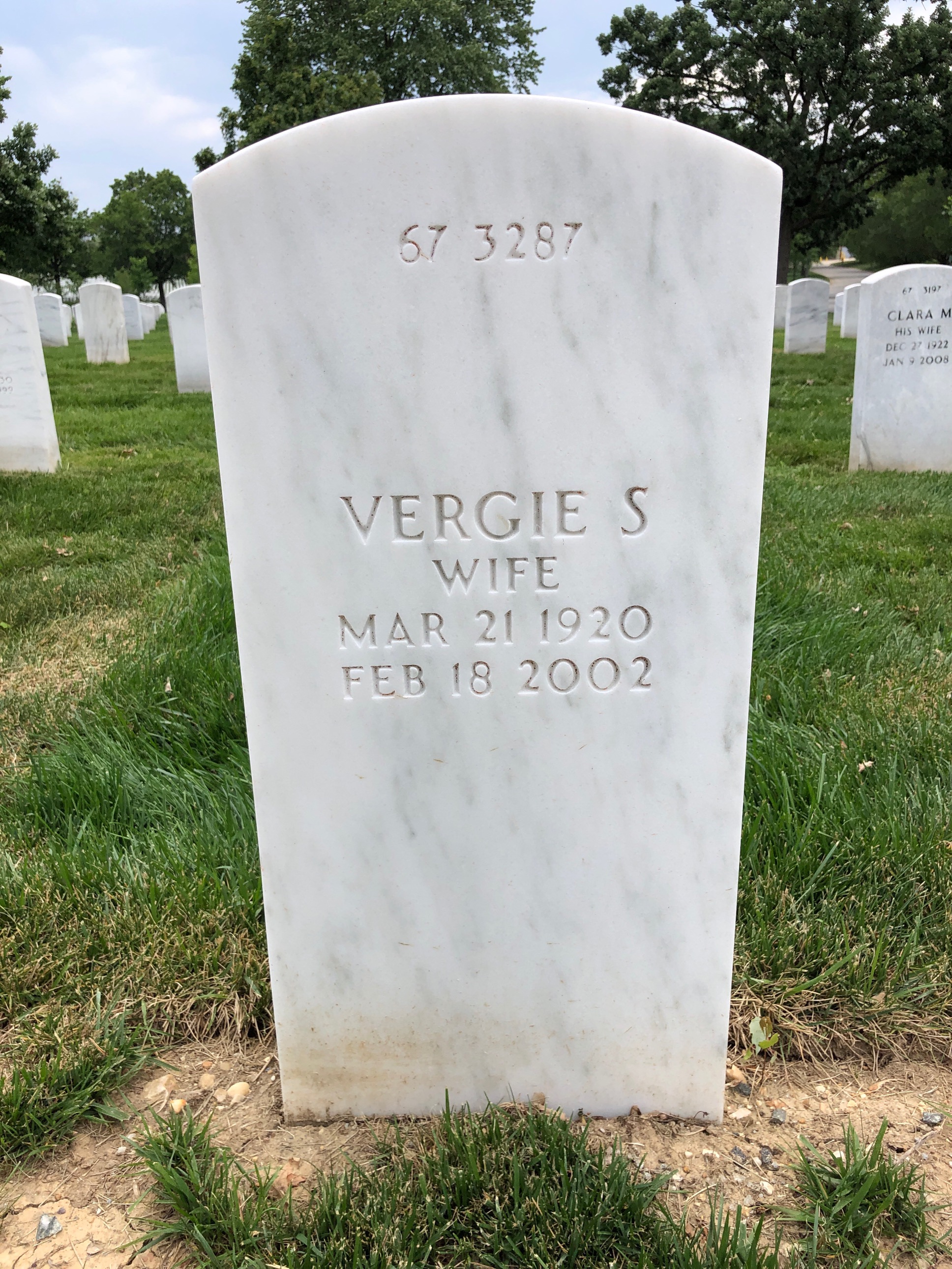 Back of headstone — William D Coombes
