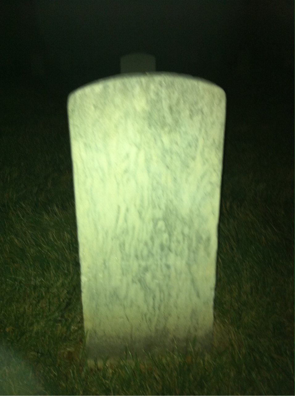 Back of headstone — C Bacley