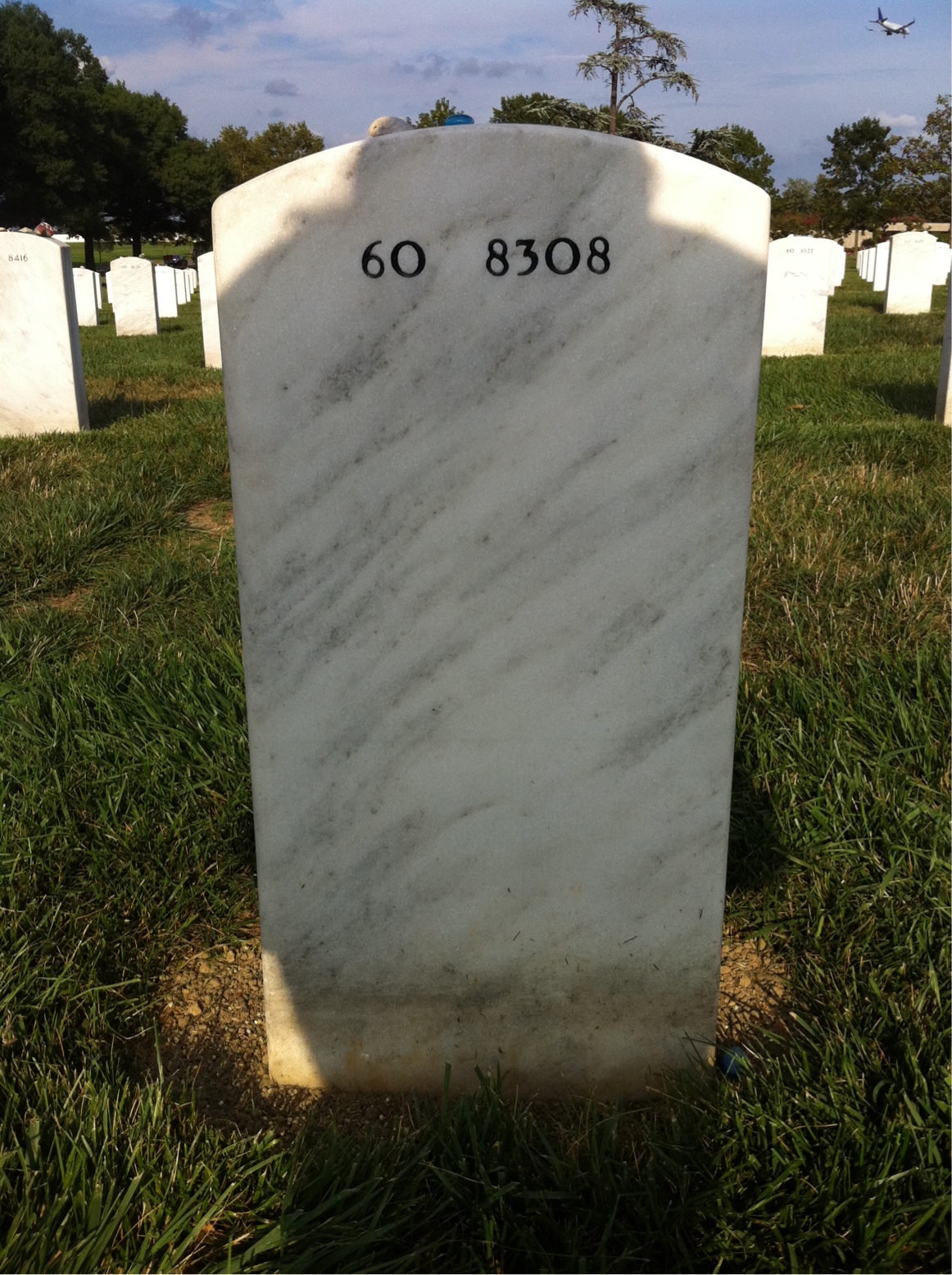Back of headstone — Kyle Brown