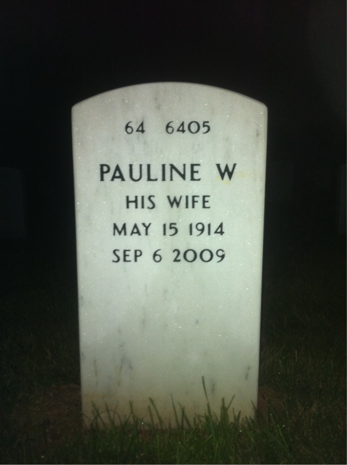Back of headstone — Andrew Young