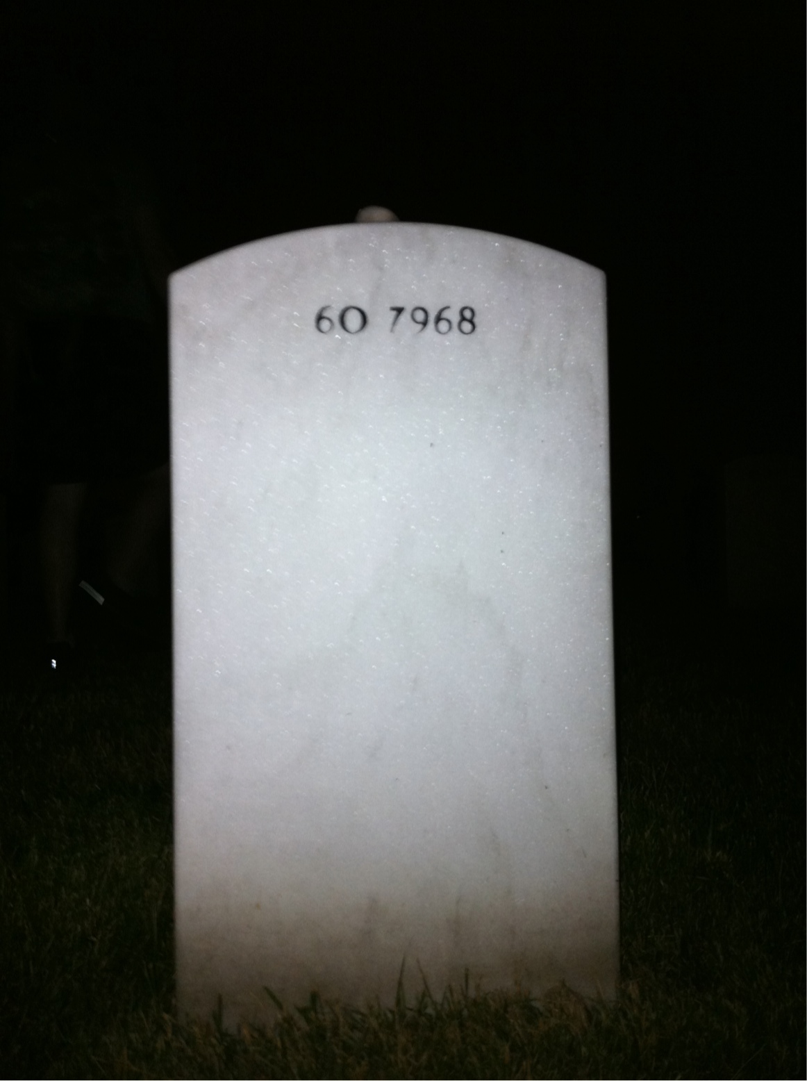 Back of headstone — Ian Manuel