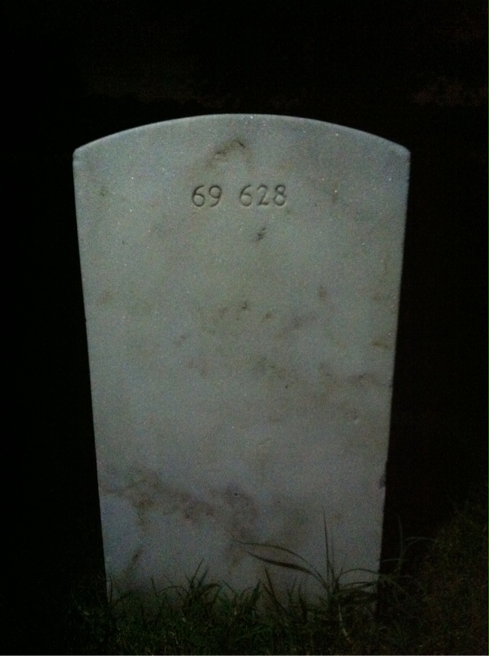 Back of headstone — Walter D Swift