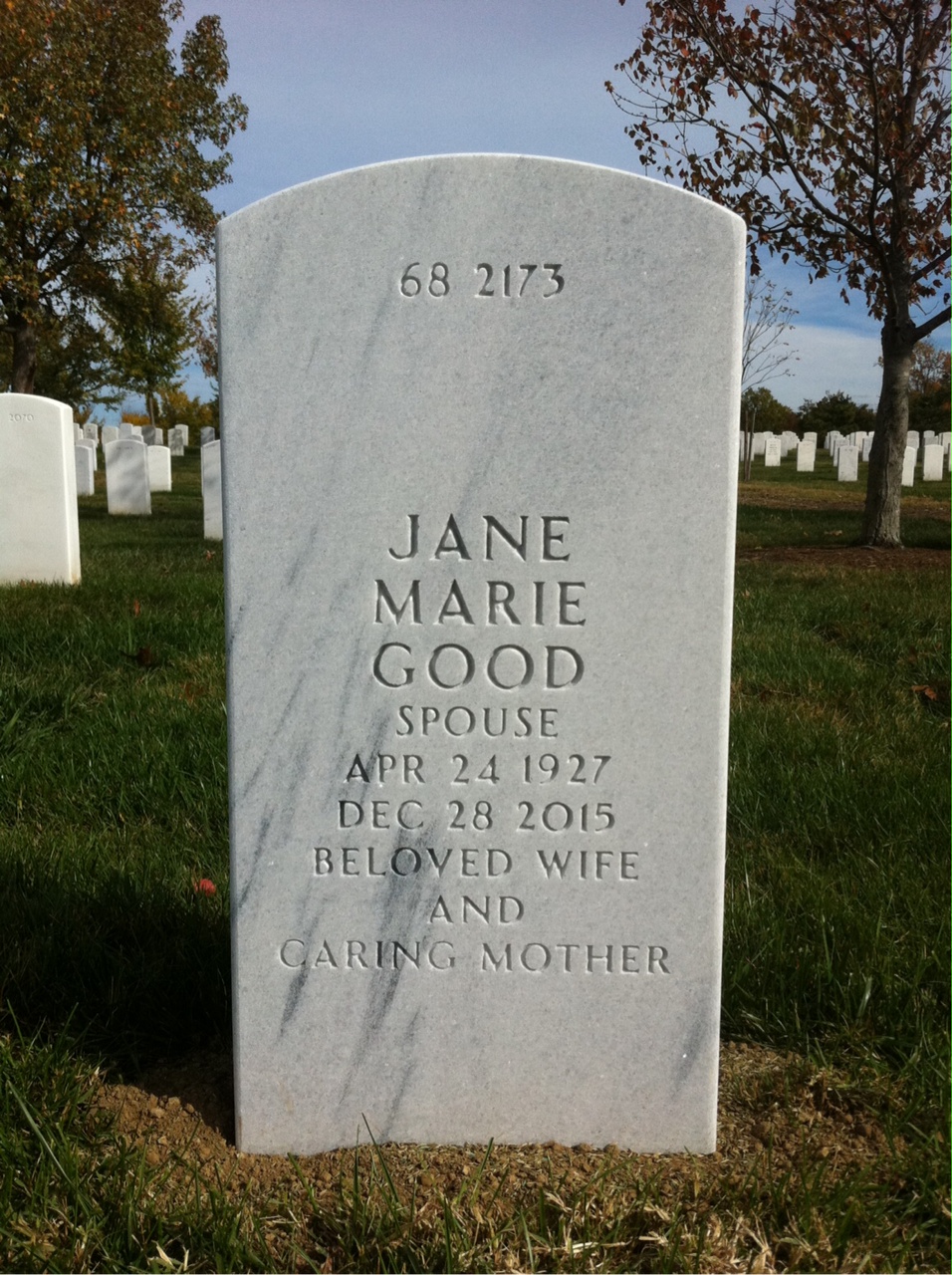 Back of headstone — Richard Ames