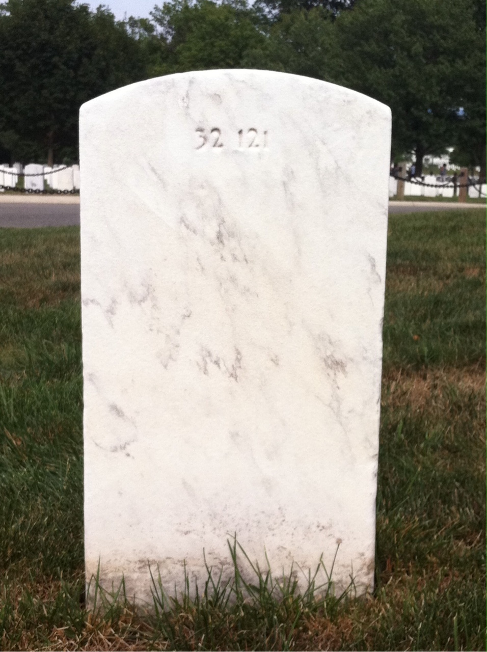 Back of headstone — Edgar Moose