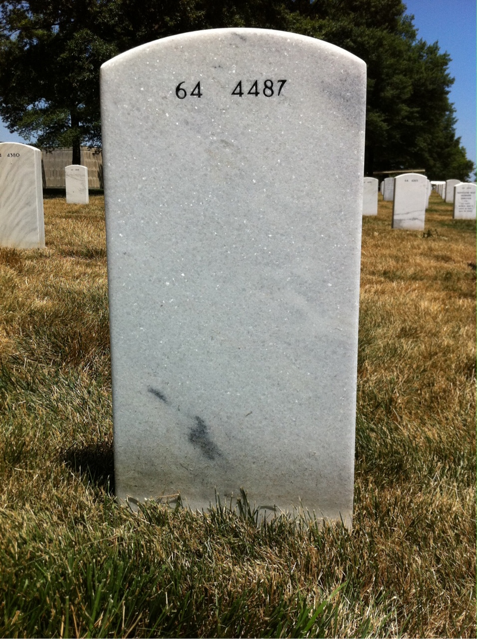 Back of headstone — Phillip Tyndell