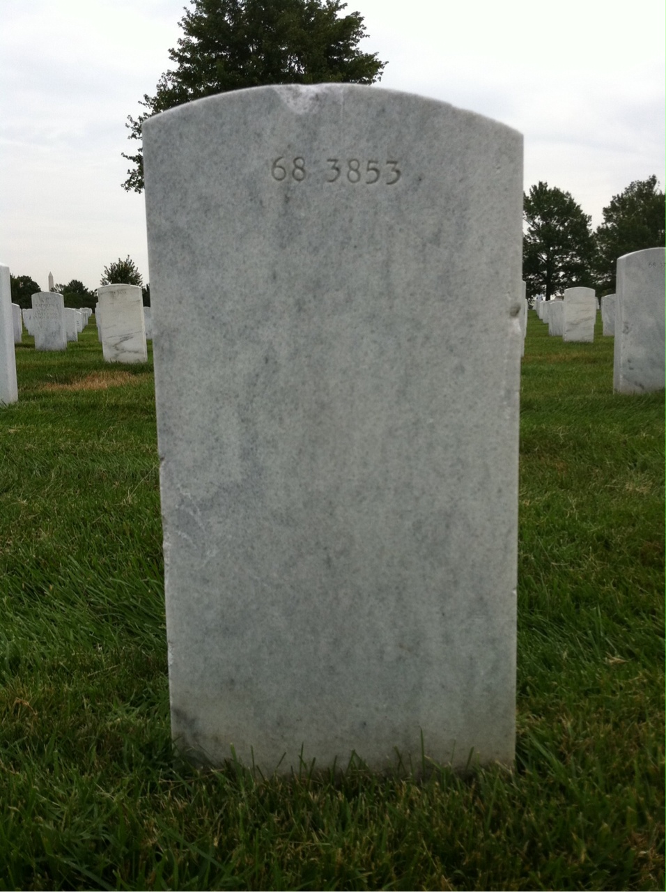 Back of headstone — Thurman Ray Smith