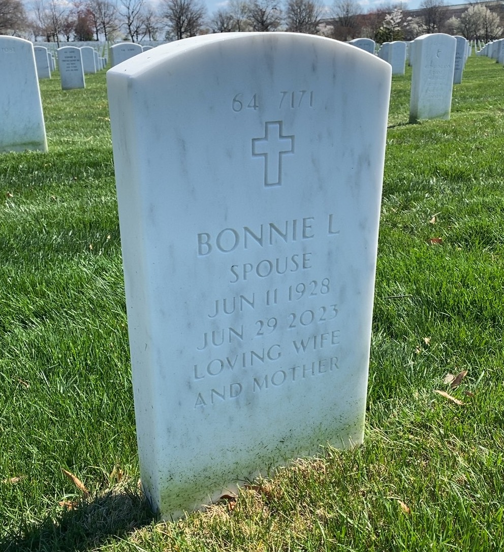 Back of headstone — Gerard Leies